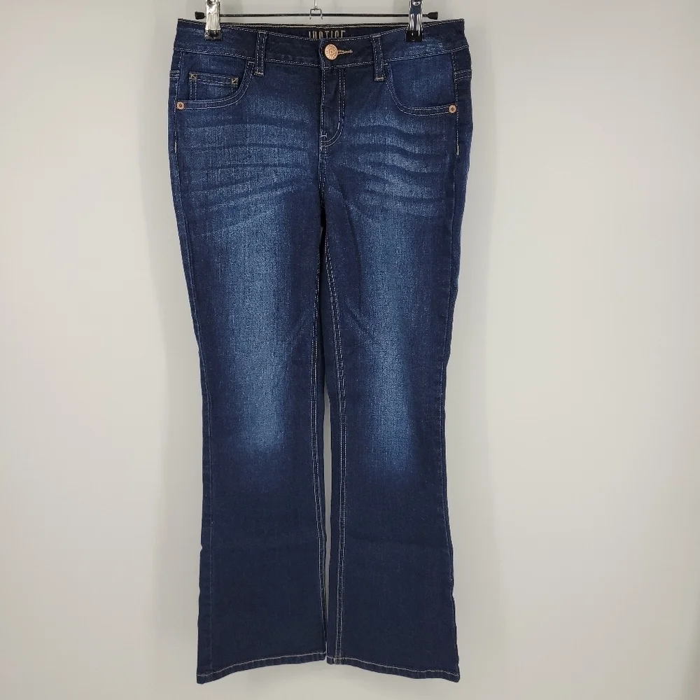 JUSTICE Girls Midrise Bootcut‎ Jeans Size 14